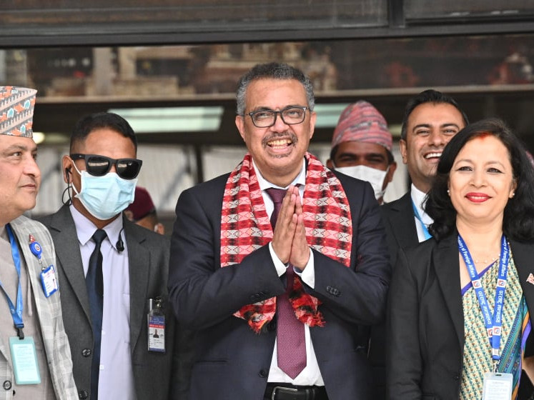 काठमाडाैं आइपुगे डब्लूएचओका महानिर्देशक (तस्वीरहरू)